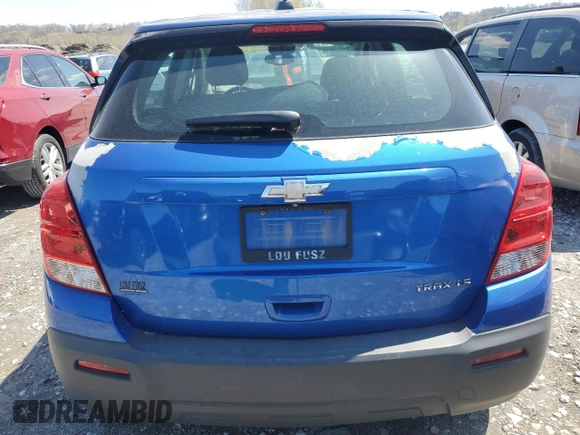 2015 Chevrolet Trax LS with VIN KL7CJKSBXFB066649, listed as a Copart auction lot 51949375 with 108,635 mi miles and Clean Title. Bid and sale history available at carsss.com. Image 6.