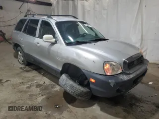 2004 Hyundai Santa Fe GLS with VIN KM8SC73D74U681615, listed as a Copart auction lot 76599554 with 163,530 mi miles and Salvage Title. Bid and sale history available at carsss.com. Image 4.