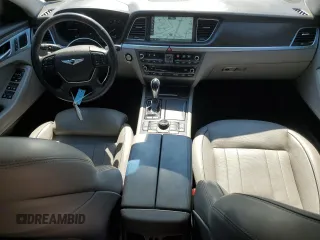 2017 Genesis G80 3.8L with VIN KMHGN4JE9HU175610, listed as a Copart auction lot 75983844 with 68,181 mi miles and Salvage Title. Bid and sale history available at DreamBid. Image 8.