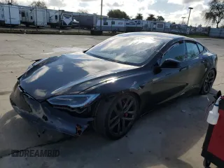 2023 Tesla Model S Plaid with VIN 5YJSA1E6XPF529847, listed as a Copart auction lot 48903675 with Not provided miles and Salvage title. Bid and sale history available at DreamBid. Image 1.