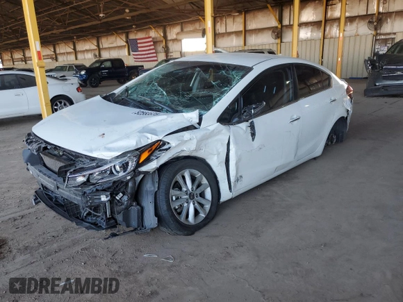 2017 Kia Forte LX with VIN 3KPFL4A7XHE155744, listed as a Copart auction lot 52553625 with 61,027 mi miles and Salvage Title. Bid and sale history available at carsss.com. Image 1.
