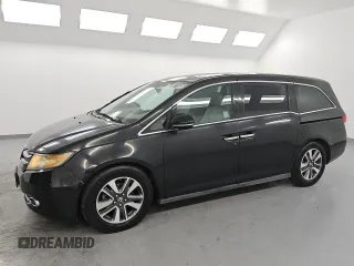 2015 Honda Odyssey Touring Elite with VIN 5FNRL5H95FB017434, listed as a Copart auction lot 55011035 with 111,254 mi miles and Clean title. Bid and sale history available at DreamBid. Image 1.