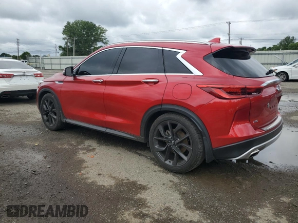 2020 Infiniti QX50 Sensory z VIN 3PCAJ5M37LF114330, wystawiony jako Copart lot #58788595 z przebiegiem 50 754 mil mil oraz Szkoda całkowita • Salvage title. Historia ofert i sprzedaży dostępna na DreamBid. Obrazek 2.