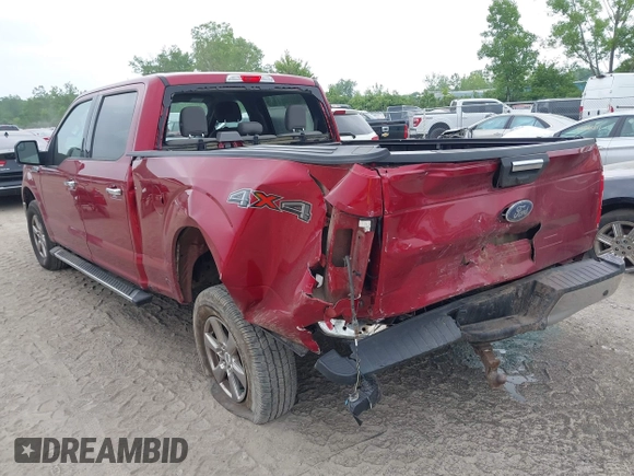 2018 Ford F-150 XL with VIN 1FTFW1E56JFE42735, listed as a IAAI auction lot 42382728 with 97,339 mi miles and . Bid and sale history available at DreamBid. Image 3.