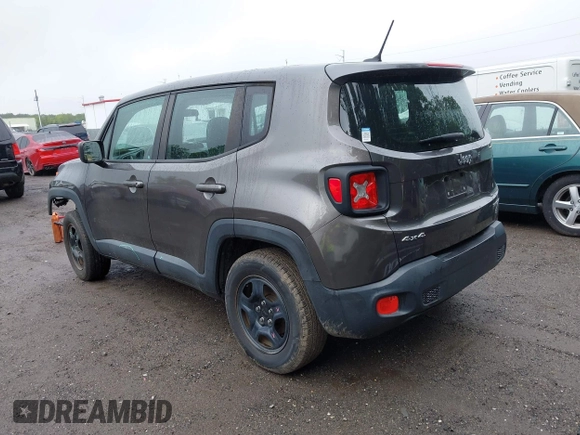 2017 Jeep Renegade Sport with VIN ZACCJBAB1HPG08122, listed as a IAAI auction lot 42314090 with 113,500 mi miles and . Bid and sale history available at DreamBid. Image 3.