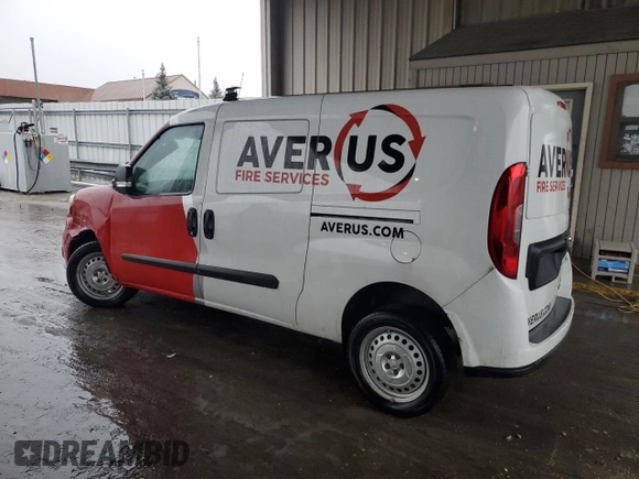 2022 Ram ProMaster City Cargo Tradesman with VIN ZFBHRFAB8N6Y12889, listed as a Copart auction lot 43399235 with Not Provided miles and Salvage Title. Bid and sale history available at DreamBid. Image 2.