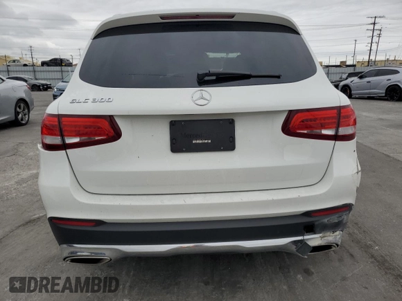 2017 Mercedes-Benz GLC with VIN WDC0G4JB9HF119221, listed as a Copart auction lot 53653555 with 55,291 mi miles and Salvage Title. Bid and sale history available at carsss.com. Image 6.