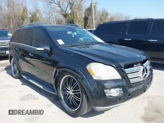 2008 Mercedes-Benz GL-Class 5.5L with VIN 4JGBF86E18A325735, listed as a IAAI auction lot 41580522 with 214,164 mi miles. Bid and sale history available at carsss.com. Image 1.