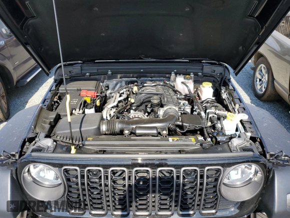 2024 Jeep Gladiator Sport z VIN 1C6HJTAG1RL109471, wystawiony jako Copart lot #74137604 z przebiegiem 1 667 mil mil oraz Szkoda całkowita • Salvage title. Historia ofert i sprzedaży dostępna na DreamBid. Obrazek 11.