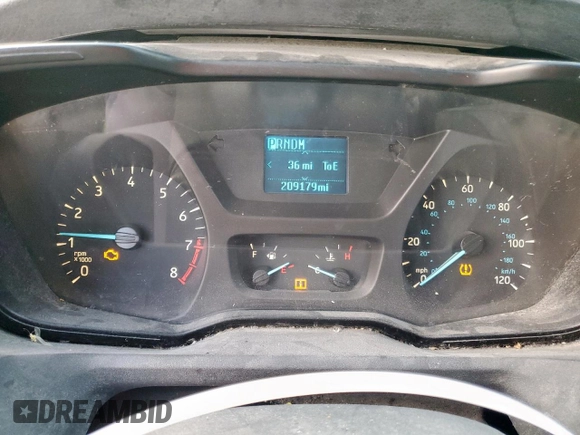 2015 Ford Transit Cargo with VIN 1FTNR1ZM6FKB03606, listed as a Copart auction lot 45569935 with 209,179 mi miles and Clean Title. Bid and sale history available at carsss.com. Image 9.