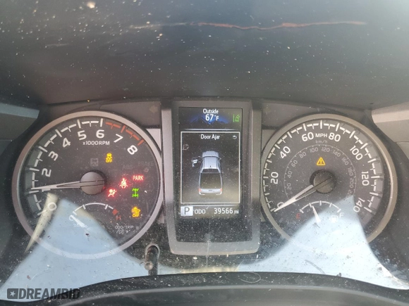 2023 Toyota Tacoma 4WD SR with VIN 3TMCZ5AN6PM539157, listed as a Copart auction lot 42680195 with 39,566 mi miles and Salvage Title. Bid and sale history available at carsss.com. Image 9.