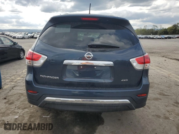 2016 Nissan Pathfinder S with VIN 5N1AR2MM8GC627181, listed as a Copart auction lot 74101424 with 92,152 mi miles and Salvage Title. Bid and sale history available at carsss.com. Image 6.