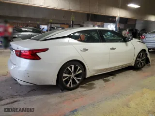 2017 Nissan Maxima SV with VIN 1N4AA6AP4HC428332, listed as a Copart auction lot 45322805 with 0 mi miles and Salvage Title. Bid and sale history available at carsss.com. Image 3.