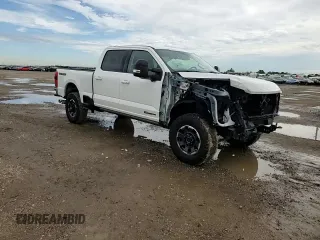 2024 Ford F-250 XL with VIN 1FT8W2BM9REC24042, listed as a Copart auction lot 60598605 with 28,099 mi miles and Salvage title. Bid and sale history available at DreamBid. Image 14.
