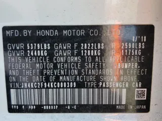 2019 Acura RLX Hybrid Advance z VIN JH4KC2F94KC000309, wystawiony jako Copart lot #54513735 z przebiegiem Nie podano mil oraz Szkoda całkowita • Salvage title. Historia ofert i sprzedaży dostępna na DreamBid. Obrazek 12.