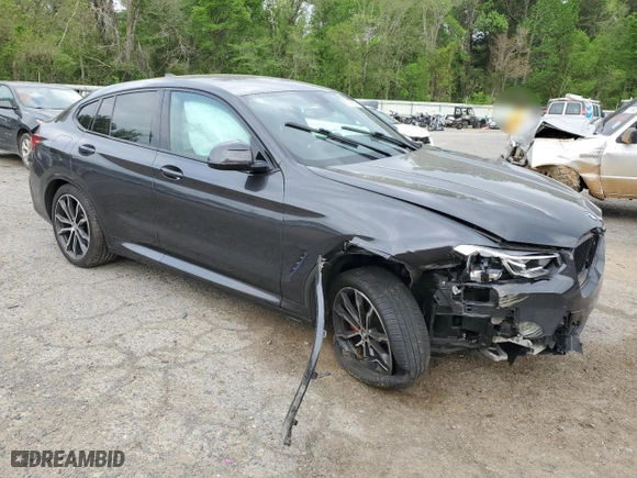 2022 BMW X4 xDrive30i with VIN 5UX33DT02N9J01520, listed as a Copart auction lot 51488055 with 0 mi miles and Salvage Title. Bid and sale history available at carsss.com. Image 4.