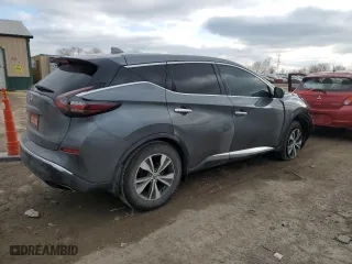 2019 Nissan Murano S with VIN 5N1AZ2MJ4KN140238, listed as a Copart auction lot 85583344 with 108,192 mi miles and Salvage Title. Bid and sale history available at carsss.com. Image 3.
