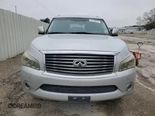 2012 Infiniti QX56 8-passenger with VIN JN8AZ2ND4C9716129, listed as a Copart auction lot 45750875 with 216,312 mi miles and Salvage Title. Bid and sale history available at carsss.com. Image 5.