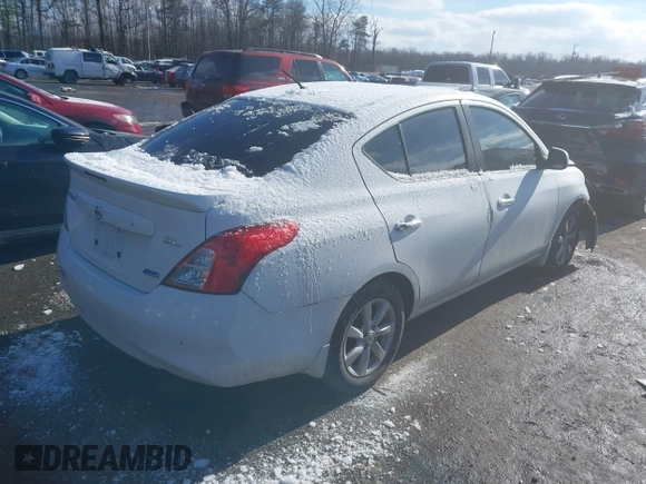 2013 Nissan Versa SV with VIN 3N1CN7AP8DL840350, listed as a IAAI auction lot 41366421 with 145,781 mi miles and . Bid and sale history available at DreamBid. Image 4.