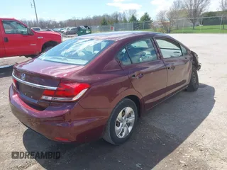 2015 Honda Civic Sedan LX with VIN 19XFB2F56FE274984, listed as a IAAI auction lot 42081778 with 73,882 mi miles. Bid and sale history available at carsss.com. Image 4.