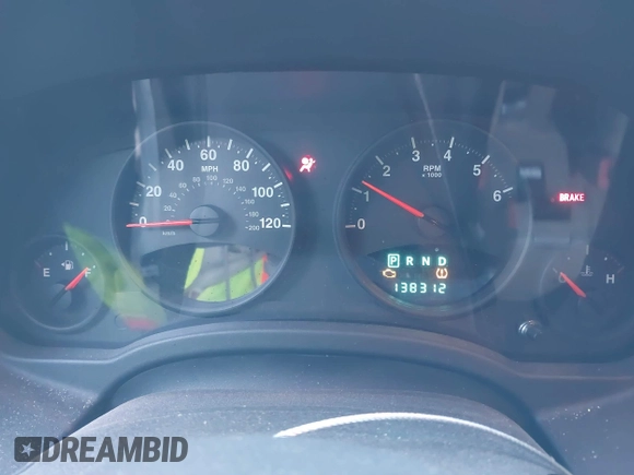 2012 Jeep Compass Latitude with VIN 1C4NJDEB9CD612599, listed as a IAAI auction lot 41582214 with 138,312 mi miles. Bid and sale history available at carsss.com. Image 7.