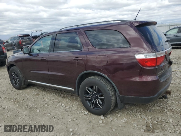 2012 Dodge Durango SXT with VIN 1C4RDJAG4CC146918, listed as a Copart auction lot 52524935 with 177,366 mi miles and Non repairable. Bid and sale history available at DreamBid. Image 2.