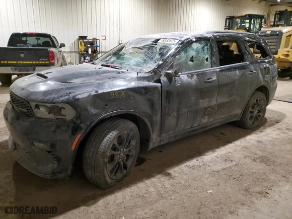 2022 Dodge Durango GT Plus with VIN 1C4RDJDG3NC188933, listed as a Copart auction lot 49332975 with 33,797 mi miles and Salvage Title. Bid and sale history available at carsss.com. Image 1.