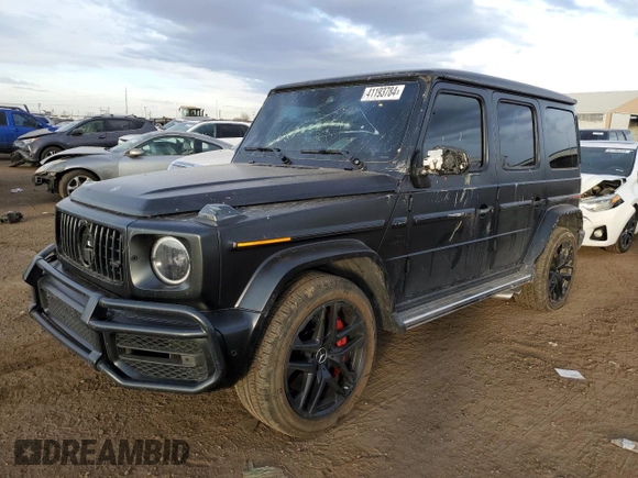 2021 Mercedes-Benz G 63 AMG with VIN W1NYC7HJ2MX372705, listed as a Copart auction lot 41193784 with 27,053 mi miles and . Bid and sale history available at DreamBid. Image 1.