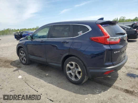 2017 Honda CR-V EX-L with VIN 2HKRW2H83HH622134, listed as a Copart auction lot 54159345 with 125,102 mi miles and Salvage Title. Bid and sale history available at carsss.com. Image 2.