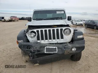 2022 Jeep Wrangler Sport with VIN 1C4HJXAG8NW181325, listed as a Copart auction lot 82700694 with 27,763 mi miles and Salvage Title. Bid and sale history available at DreamBid. Image 5.