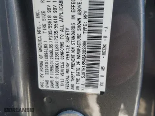 2008 Acura RDX Tech Pkg with VIN 5J8TB18548A002886, listed as a Copart auction lot 43632025 with 59,960 mi miles and Clean Title. Bid and sale history available at carsss.com. Image 13.