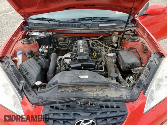 2012 Hyundai Genesis Coupe 2.0T with VIN KMHHT6KD5CU076285, listed as a Copart auction lot 59228515 with 156,070 mi miles and Clean title. Bid and sale history available at DreamBid. Image 11.