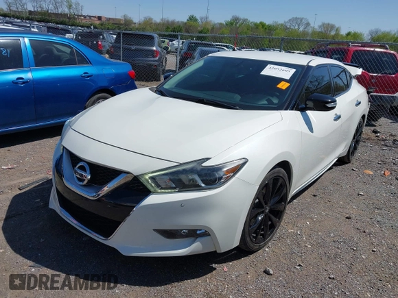 2017 Nissan Maxima SV with VIN 1N4AA6AP0HC378092, listed as a IAAI auction lot 42052605 with 193,999 mi miles and . Bid and sale history available at DreamBid. Image 17.