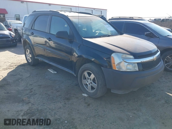 2005 Chevrolet Equinox LS with VIN 2CNDL23F556020503, listed as a IAAI auction lot 41490182 with 1 mi miles. Bid and sale history available at carsss.com. Image 1.
