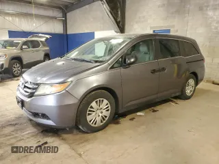 2015 Honda Odyssey with VIN 5FNRL5H20FB030966, listed as a Copart auction lot 55086665 with 123,100 mi miles and Salvage Title. Bid and sale history available at DreamBid. Image 1.