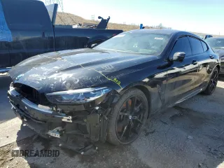 2021 BMW 8 Series M850i with VIN WBAGV8C08MCF93122, listed as a Copart auction lot 47686883 with 0 mi miles. Bid and sale history available at carsss.com. Image 1.