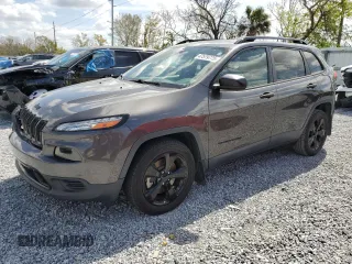 2017 Jeep Cherokee Sport with VIN 1C4PJLAB9HW667199, listed as a Copart auction lot 47579775 with 97,317 mi miles and Salvage Title. Bid and sale history available at carsss.com. Image 1.