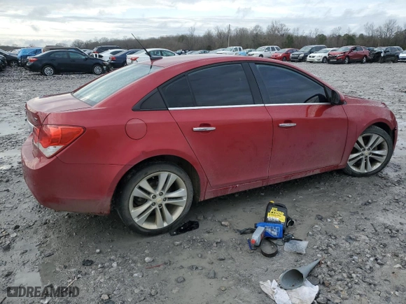 2011 Chevrolet Cruze LTZ with VIN 1G1PH5S97B7189524, listed as a Copart auction lot 42543295 with 166,652 mi miles and Salvage Title. Bid and sale history available at carsss.com. Image 3.
