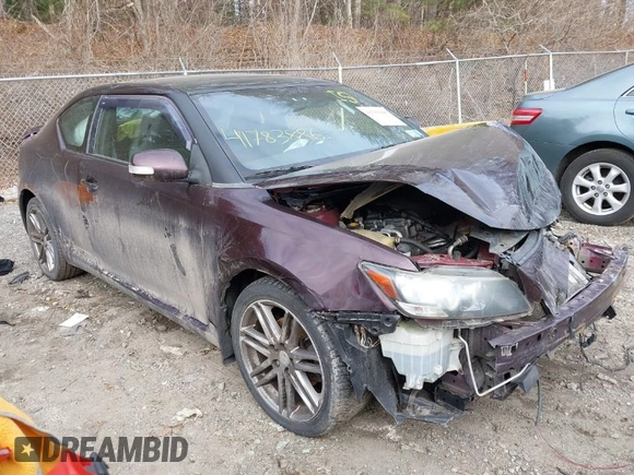 2012 Scion tC with VIN JTKJF5C74C3042384, listed as a IAAI auction lot 41783886 with 259,618 mi miles. Bid and sale history available at carsss.com. Image 1.