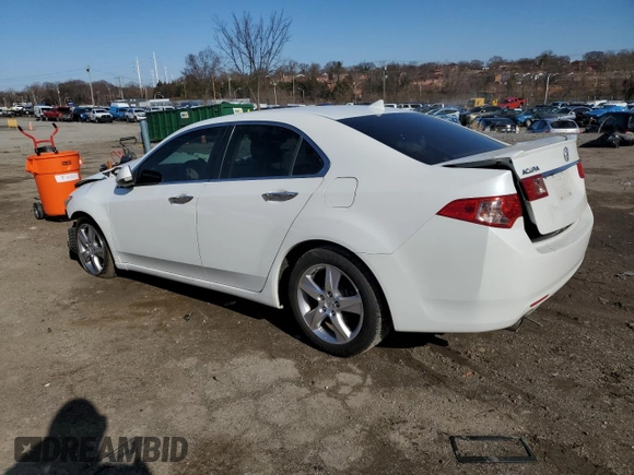 2012 Acura TSX Tech Pkg with VIN JH4CU2F66CC021056, listed as a Copart auction lot 48221775 with 0 mi miles and Salvage Title. Bid and sale history available at carsss.com. Image 2.