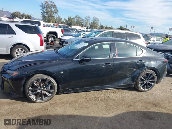 2023 Lexus IS with VIN JTHGZ1B24P5062618, listed as a IAAI auction lot 41273174 with 33,473 mi miles. Bid and sale history available at carsss.com. Image 14.