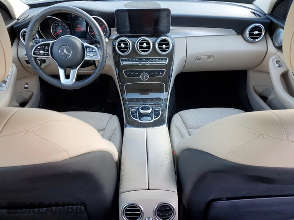2020 Mercedes-Benz C 300 with VIN WDDWF8DB1LR546475, listed as a Copart auction lot 42337045 with 92,892 mi miles and Salvage title. Bid and sale history available at DreamBid. Image 8.