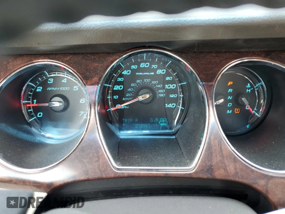 2010 Ford Taurus SEL with VIN 1FAHP2EW2AG117584, listed as a Copart auction lot 53454515 with 213,901 mi miles and Clean Title. Bid and sale history available at carsss.com. Image 9.