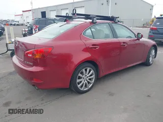 2008 Lexus IS 250 with VIN JTHCK262285020968, listed as a IAAI auction lot 41913121 with 125,435 mi miles. Bid and sale history available at carsss.com. Image 4.