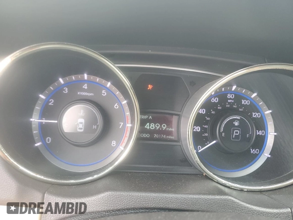 2013 Hyundai Sonata GLS z VIN 5NPEB4AC1DH514710, wystawiony jako Copart lot #61200105 z przebiegiem 70 174 mil mil oraz Szkoda całkowita • Salvage title. Historia ofert i sprzedaży dostępna na DreamBid. Obrazek 9.