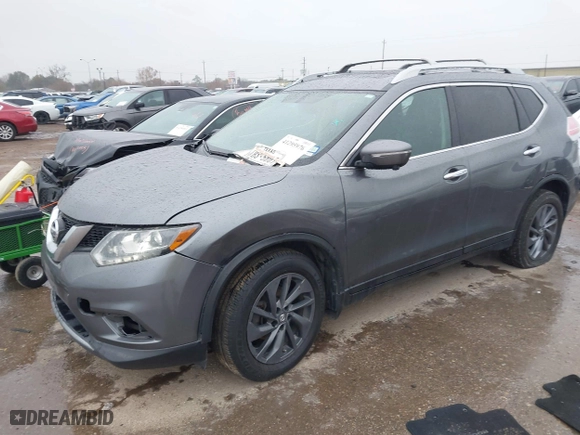 2016 Nissan Rogue SV with VIN 5N1AT2MT4GC730803, listed as a IAAI auction lot 41295976 with 207,440 mi miles. Bid and sale history available at carsss.com. Image 17.