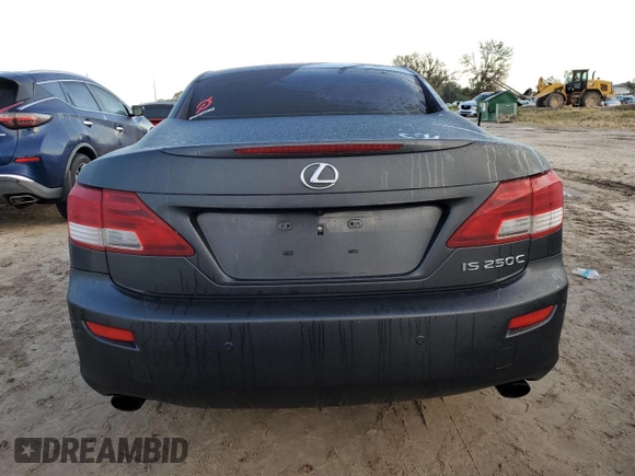 2011 Lexus IS 250 C with VIN JTHFF2C28B2517151, listed as a Copart auction lot 73659584 with Not provided miles and Salvage title. Bid and sale history available at DreamBid. Image 6.