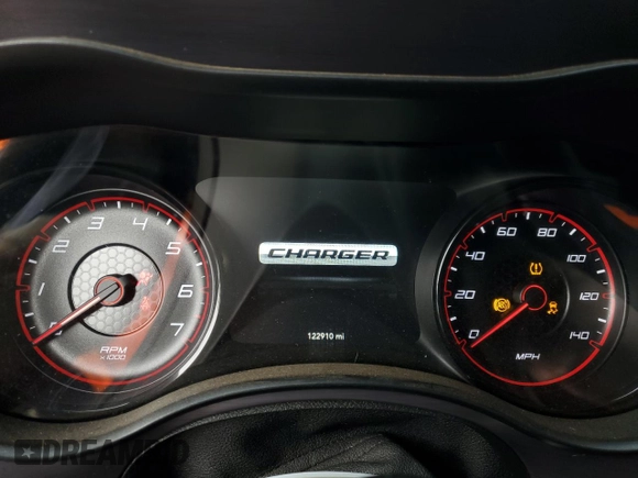 2017 Dodge Charger SXT with VIN 2C3CDXHG6HH606426, listed as a Copart auction lot 52100185 with 122,910 mi miles and Salvage Title. Bid and sale history available at DreamBid. Image 9.