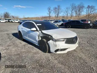 2020 Acura TLX w/Advance Pkg with VIN 19UUB3F82LA001709, listed as a Copart auction lot 50625785 with 81,311 mi miles and Salvage Title. Bid and sale history available at carsss.com. Image 3.