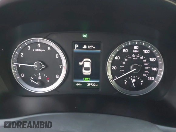 2018 Hyundai Sonata SEL with VIN 5NPE34AF1JH673343, listed as a IAAI auction lot 41827225 with 29,732 mi miles and . Bid and sale history available at carsss.com. Image 7.